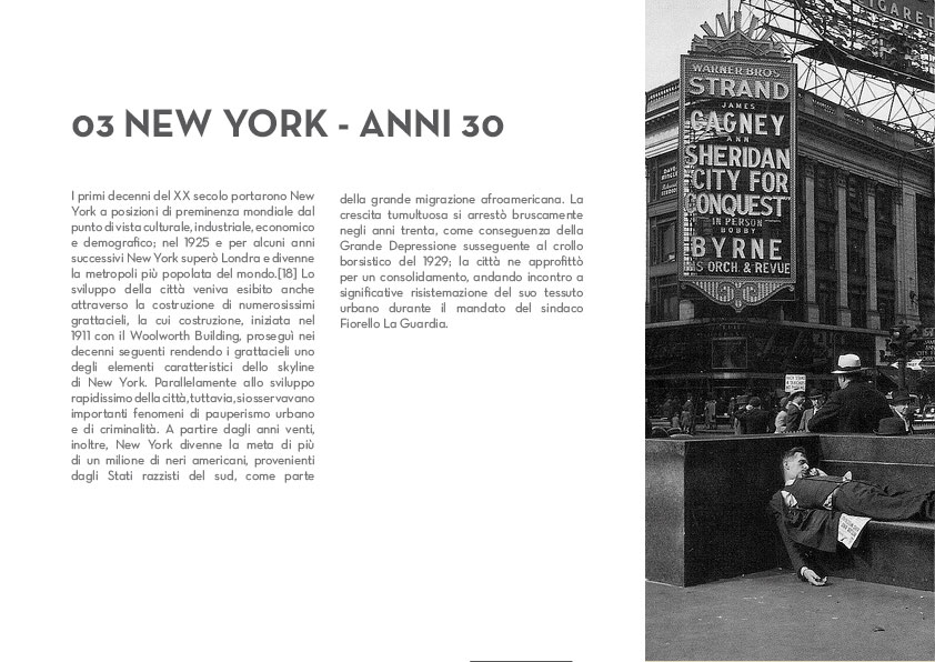 Broadway Font City - New York anni 30